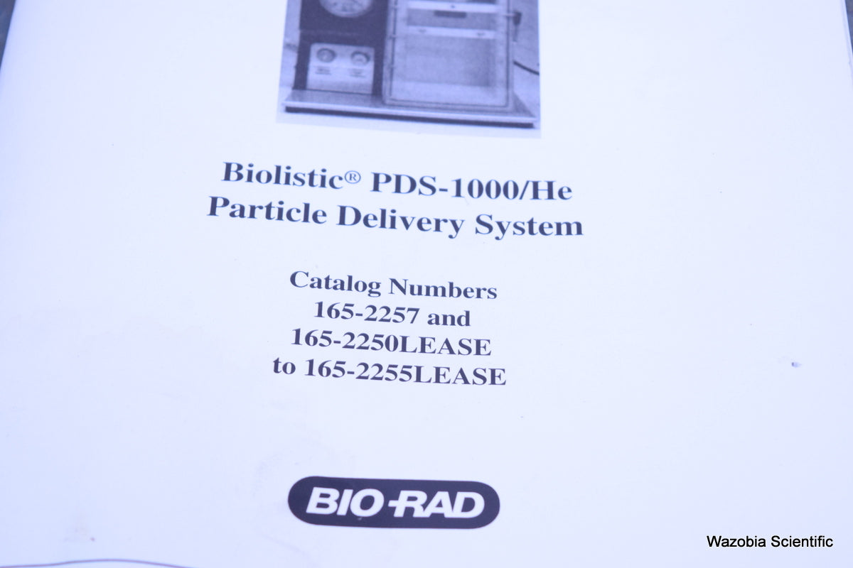 BIO-RAD BIOLISTIC PDS-1000/HE PARTICLE DELIVERY SYSTEM