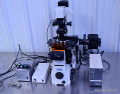 NIKON ECLIPSE TE2000-U INVERTED PHASE CONTRAST FLUORESCENCE MICROSCOPE 60X 20X