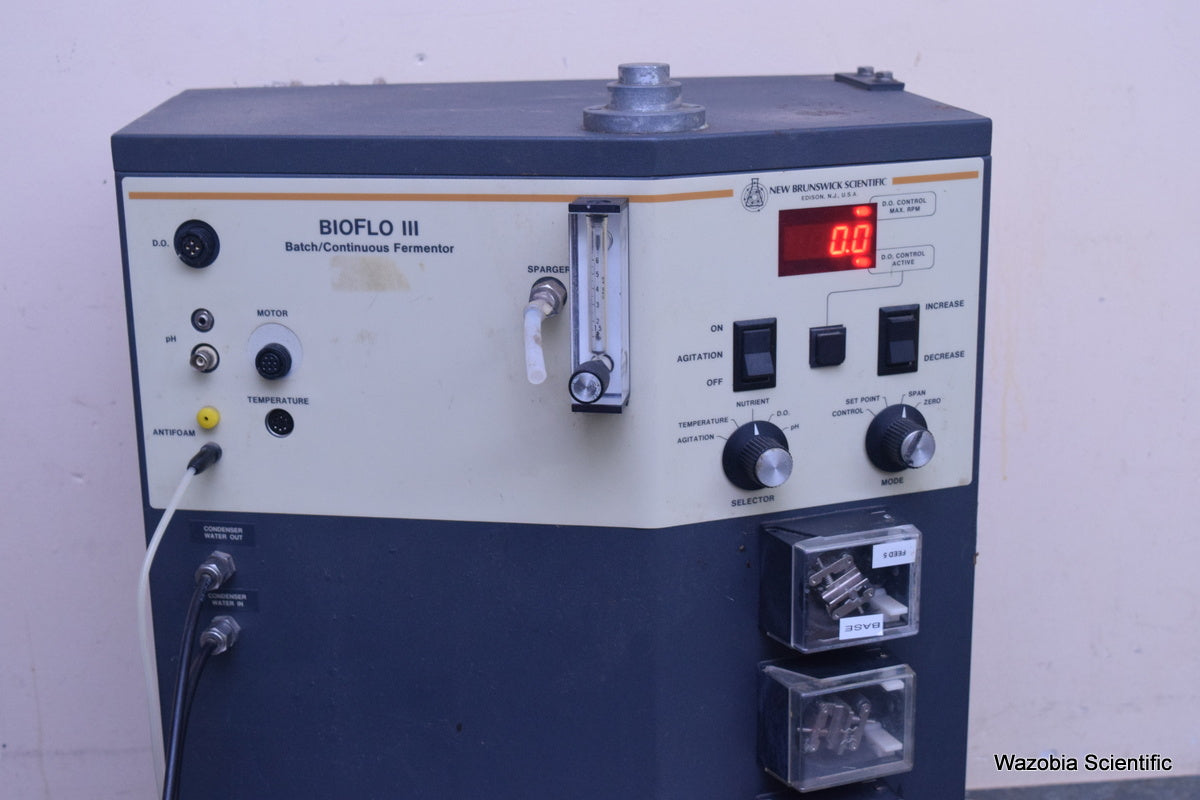 NEW BRUNSWICK SCIENTIFIC BIOFLO III BATCH CONTINUOUS FERMENTOR
