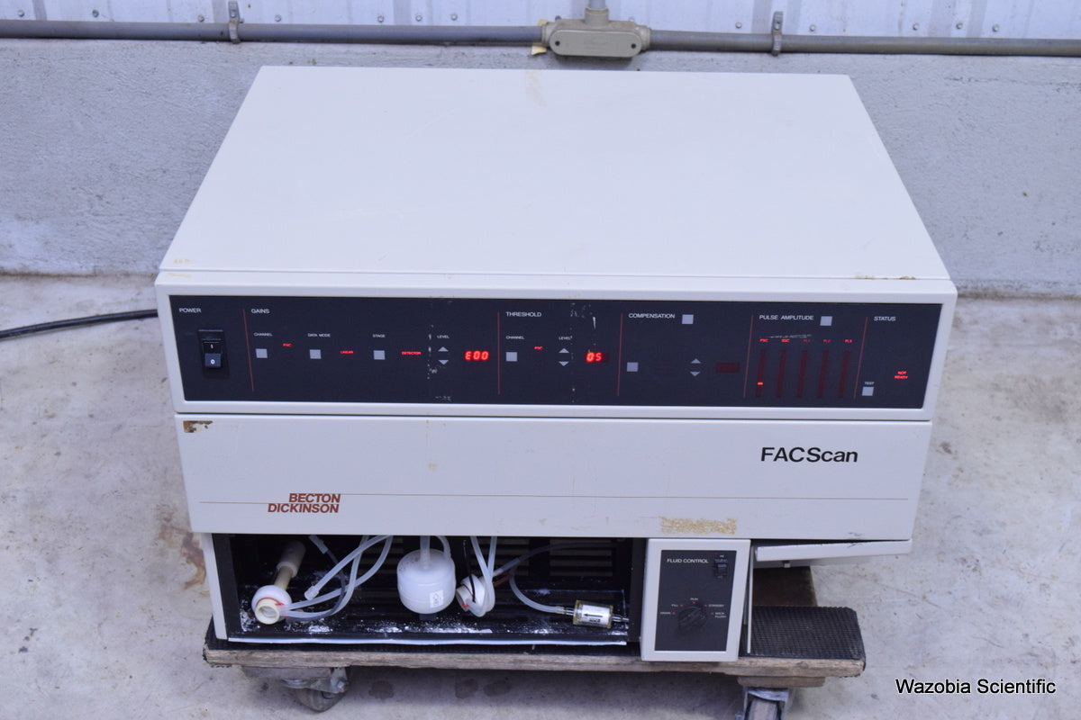 BD BECTON DICKINSON FACSCAN FLUORESCENCE ACTIVATED CELL ANALYZER WITH DETECTORS