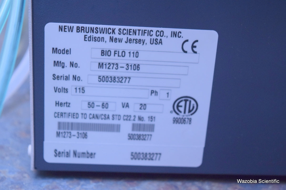 NEW BRUNSWICK SCIENTIFIC BIOFLO 110 MODULAR BENCHTOP FERMENTOR JACKET HEATER