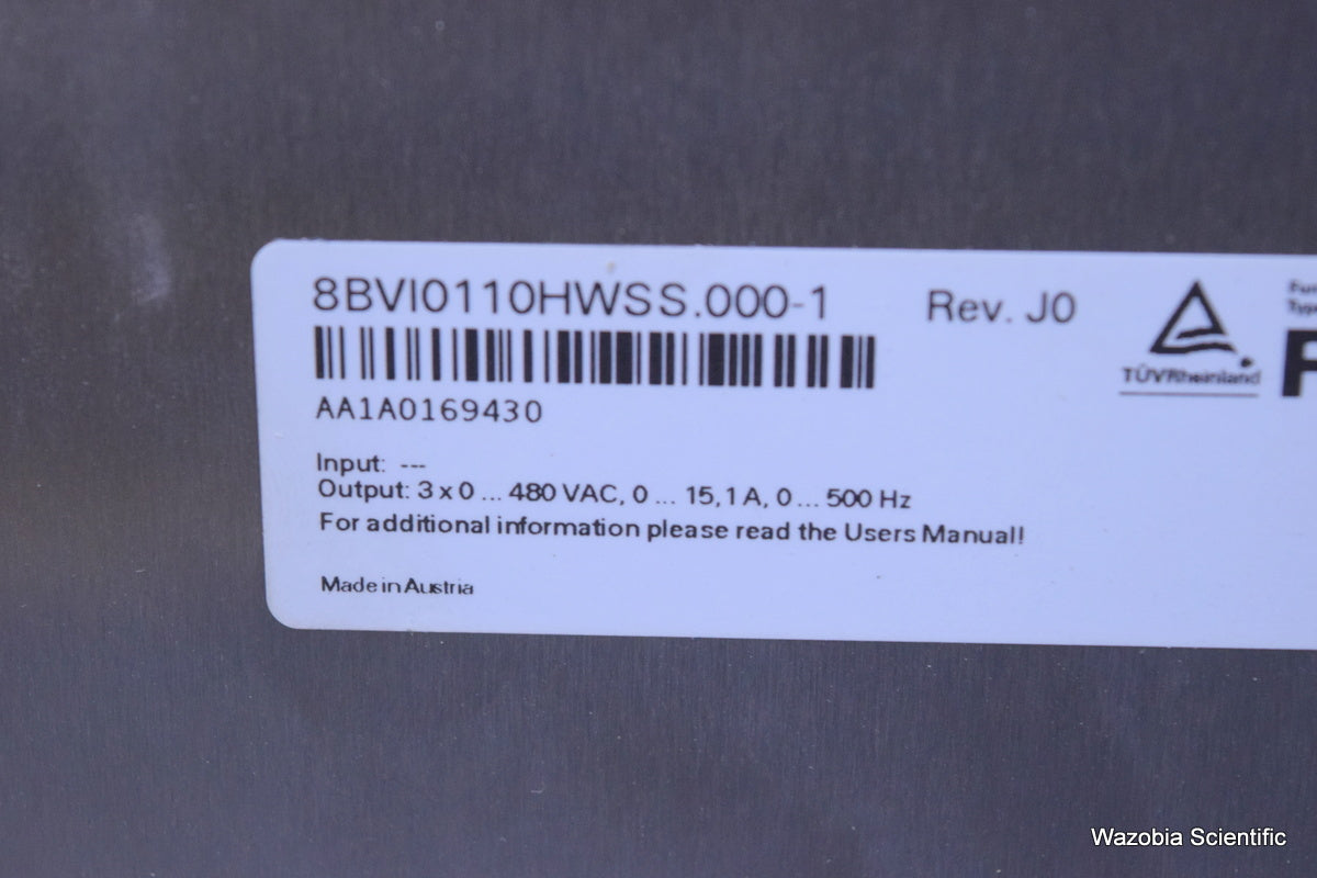 BR B&R AUTOMATION ACOPOS MULTI SAFEMC I0110SS 8BVI011HWSS.00-1 REV JO INVERTER