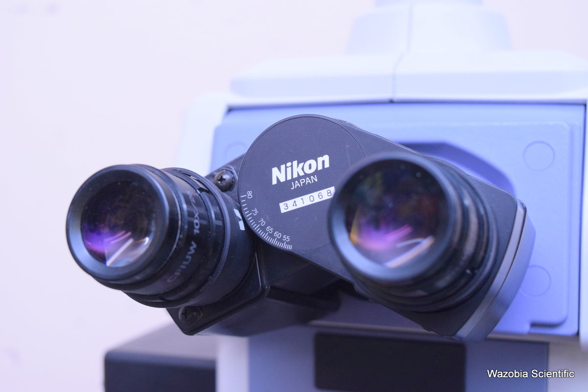 NIKON ECLISPE E800 MICROSCOPE WITH UNIVERSAL CONDENSER C-CU