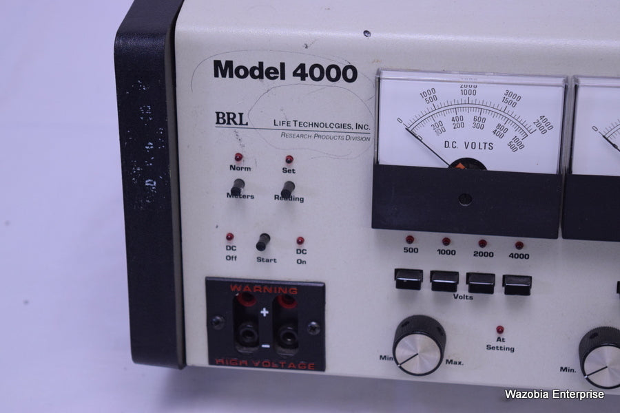 LOT OF 3 BRL LIFE ELECTROPHORESIS POWER SUPPLY MODEL 4000