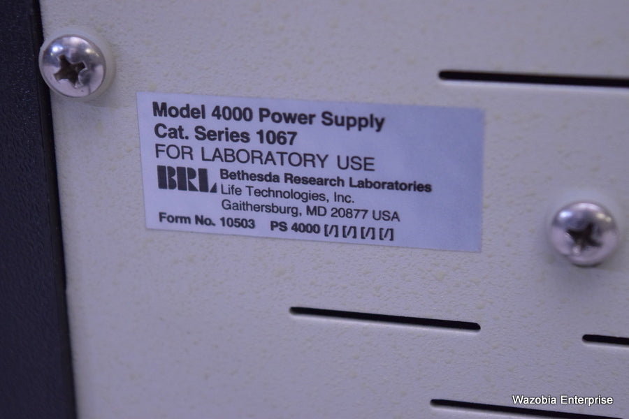 LOT OF 3 BRL LIFE ELECTROPHORESIS POWER SUPPLY MODEL 4000