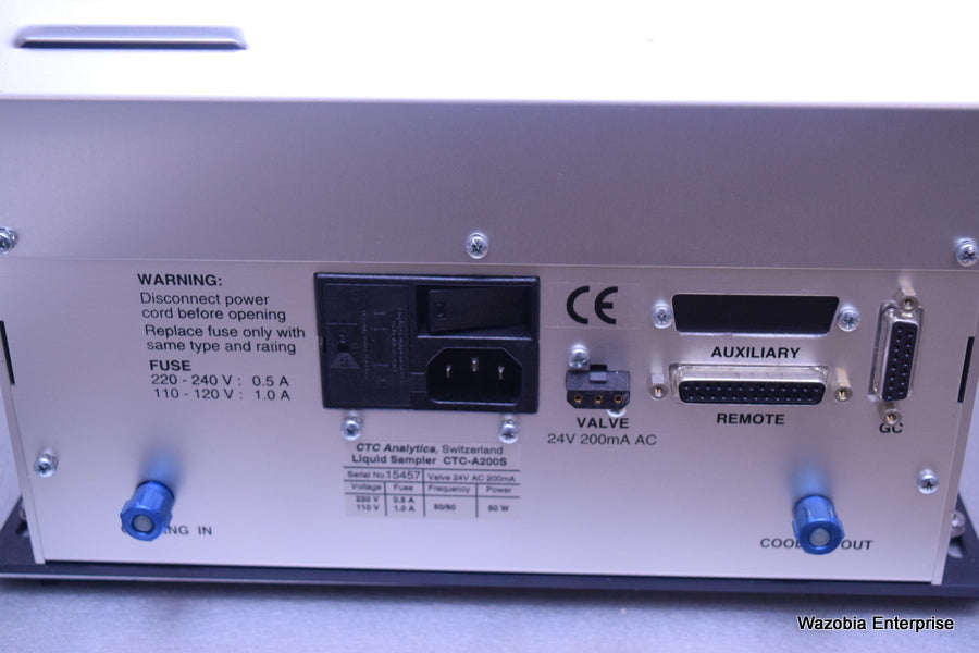 AGILENT HP 6890 G1530A GAS CHROMATOGRAPH GC WITH  CTC ANALYTICS LIQUID SAMPLER C