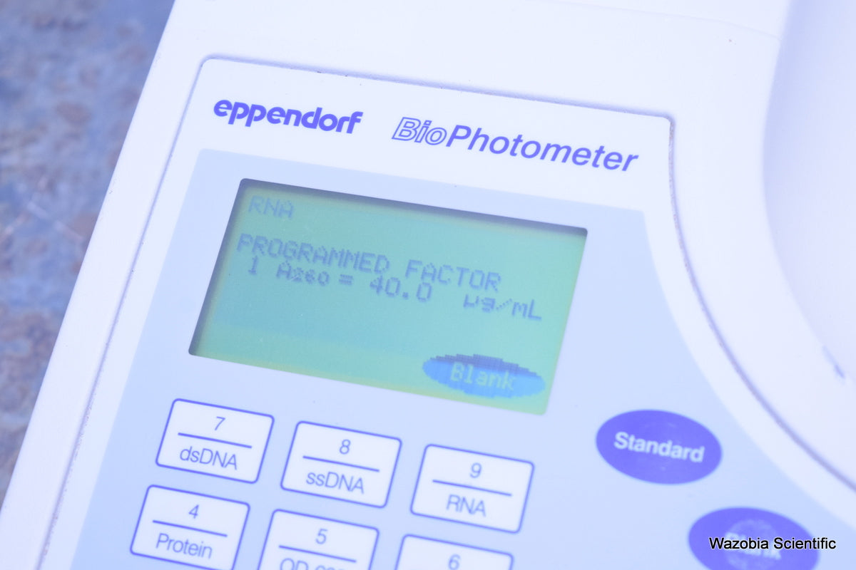 EPPENDORF BIOPHOTOMETER BIO PHOTOMETER SPECTROPHOTOMETER