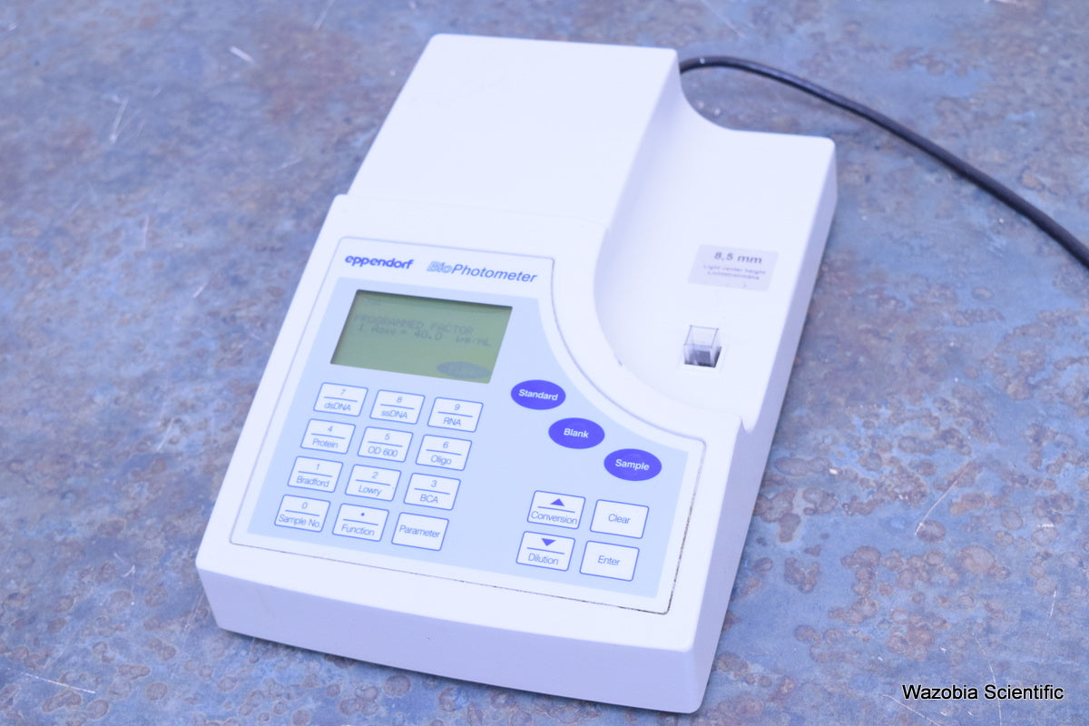 EPPENDORF BIOPHOTOMETER BIO PHOTOMETER SPECTROPHOTOMETER