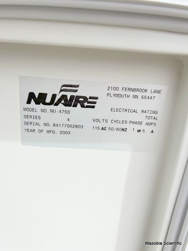 NUAIRE US AUTOFLOW CO2 WATER JACKETED INCUBATOR MODEL NU-4750