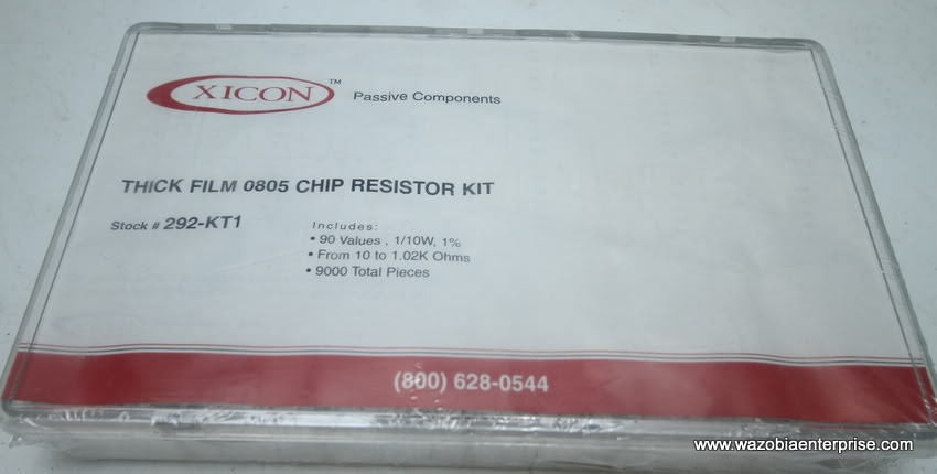 XICON PASSIVE THICK FILM 0805 CHIP RESISTOR KIT 292-KT1