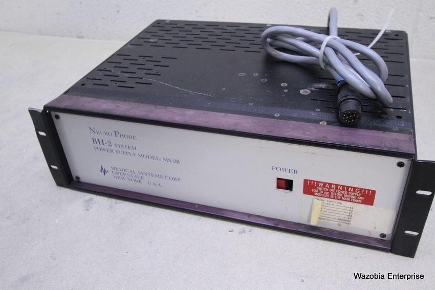 MEDICAL SYSTEMS NEURO PHORE BH-2 SYSTEM POWER SUPPLY MODEL MS-2B