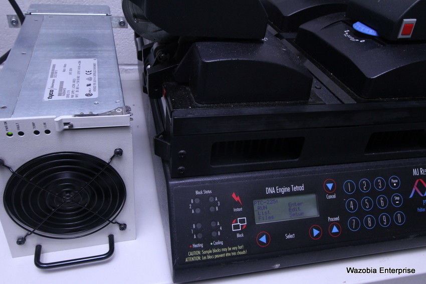 MJ RESEARCH PTC-225 PELTIER THERMAL GRADIENT CYCLER  DNA ENGINE TETRAD POWER LID