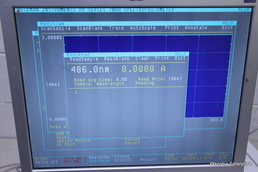 BECKMAN DU 7400 7000 SERIES SPECTROPHOTOMETER