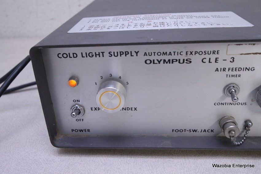 OLYMPUS CLE-3 COLD LIGHT SUPPLY