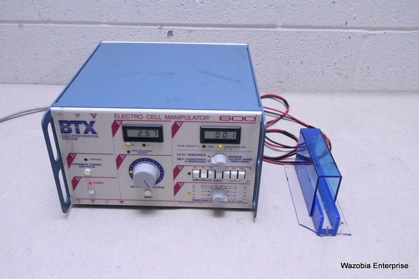 BTX ELECTROPORATION SYSTEM ELECTRO CELL MANIPULATOR 600 BT-600