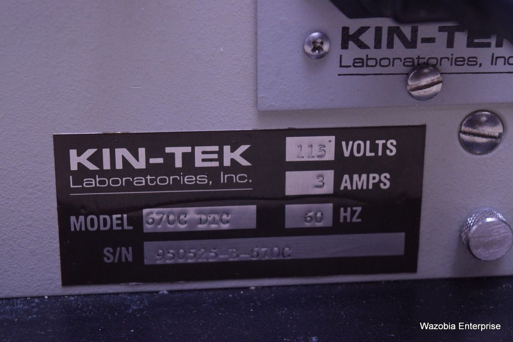 KIN-TEK 670 C PRECISION GAS STANDARDS GENERATOR MODEL 670C DTC