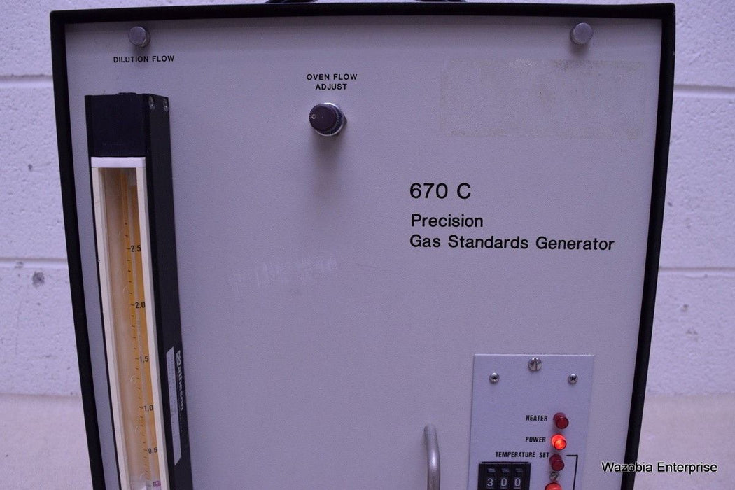 KIN-TEK 670 C PRECISION GAS STANDARDS GENERATOR MODEL 670C DTC