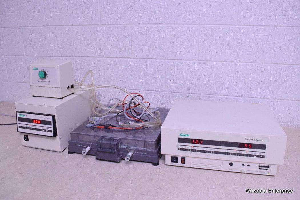 BIO-RAD CHEF-DR III ELECTROPHORESIS SYSTEM WITH CELL DRIVE COOLING MODULE  PUMP
