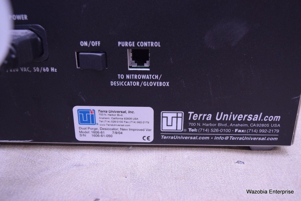 TERRA UNIVERSAL DUAL PURGE SYSTEM 1606-61 AND NITRO WATCH 9500-00A FOR GLOVE BOX