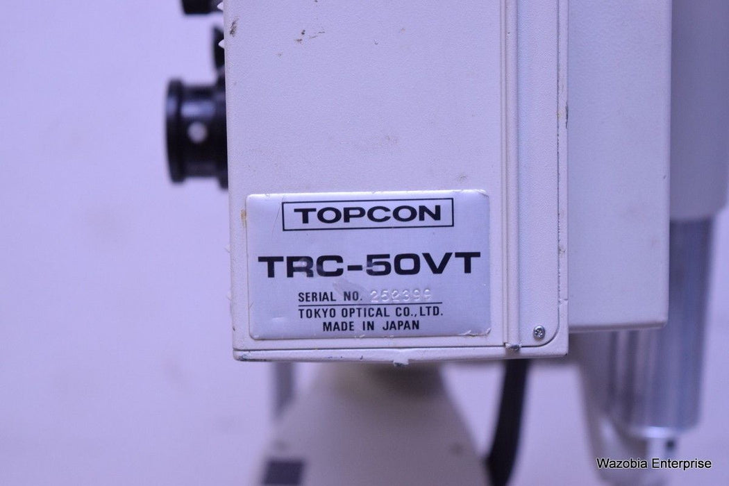 TOPCON TRC-50VT WITH FD-31A ELECTRONIC FLASH DEVICE AND TABLE AIT-10B BULBS ONLY