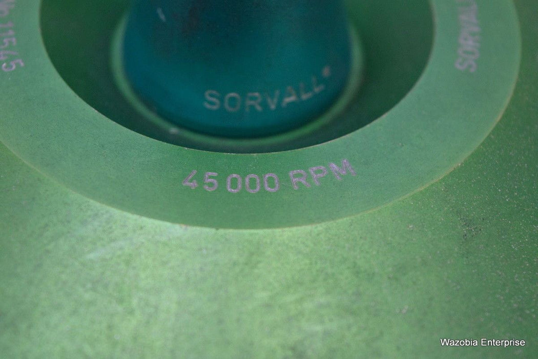 SORVALL TYPE TFT 456 CENTRIFUGE ROTOR 45,000 RPM NO. 11510