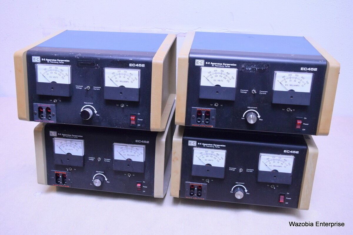 E-C APPARATUS CORP. MICROPROCESSOR CONTROLLED ELECTROPHORESIS POWER SUPPLY EC452