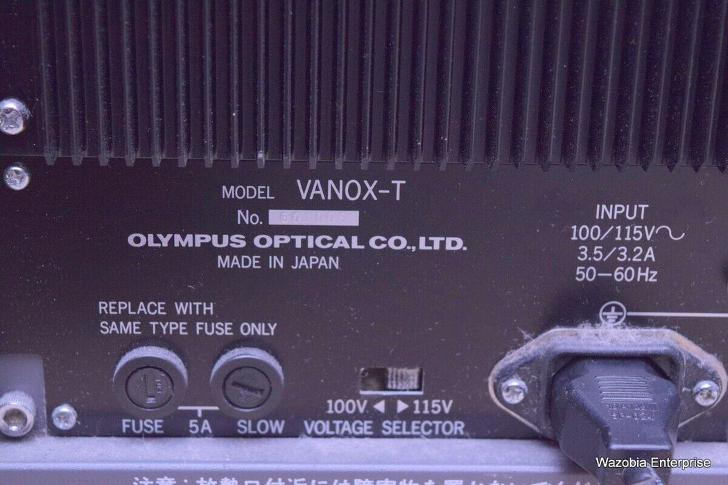 OLYMPUS VANOX-T AH-2 MICROSCOPE