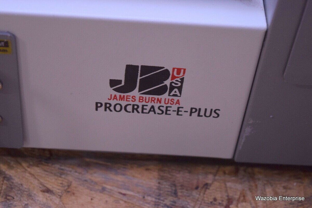 JB JAMES BURN PROCREASE-E-PLUS CREASING AND PERFORATING BINDERY MACHINE