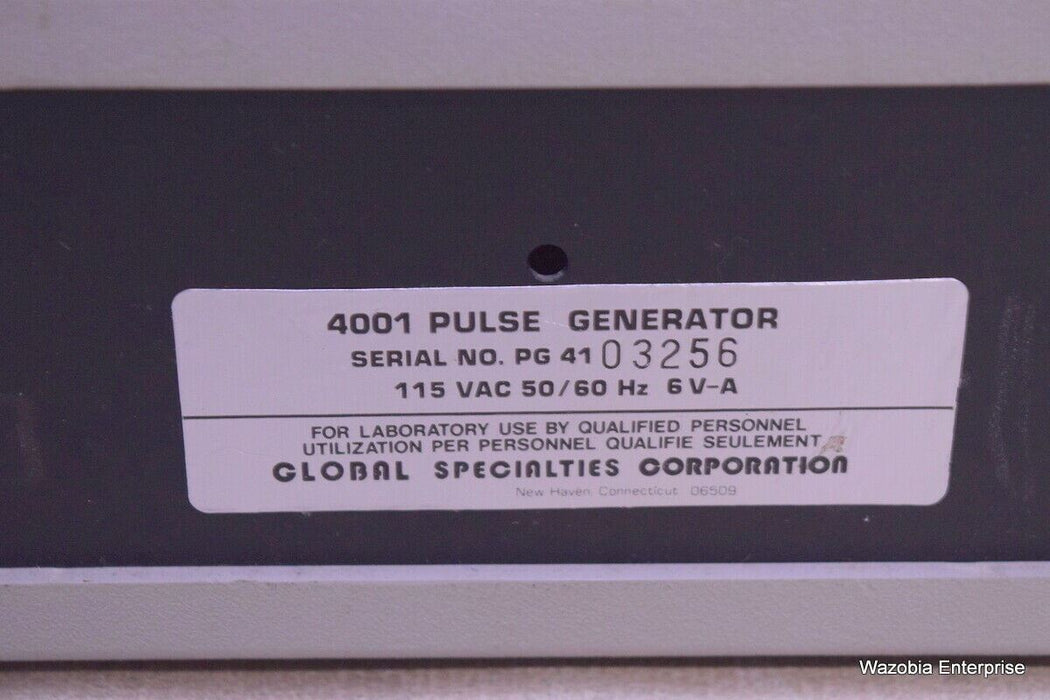 GLOBAL SPECIALTIES 4001 PULSE GENERATOR