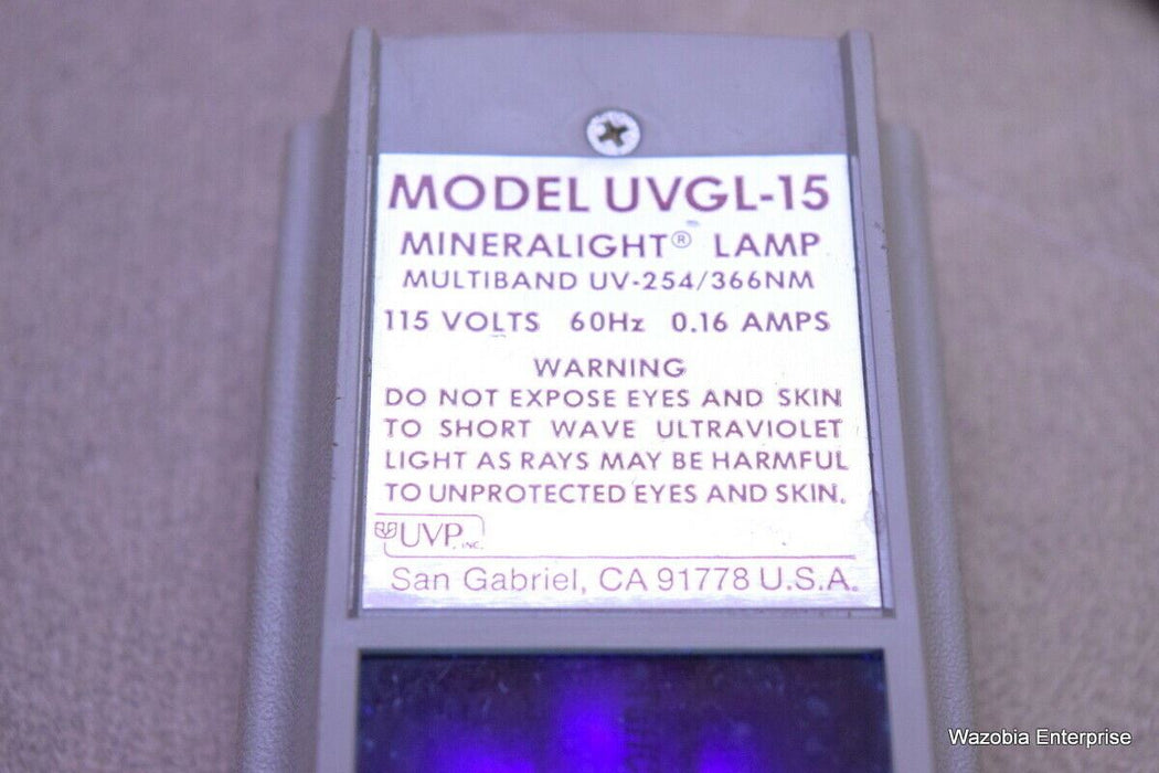 MINERALIGHT LAMP MULTIBAND UV-254/366NM WAVELENGTH, 115V