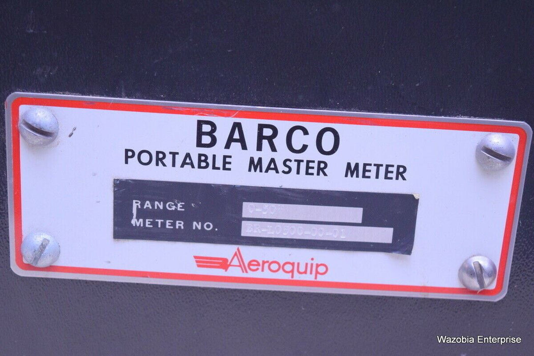 AEROQUIP BARCO PORTABLE MASTER METER RANGE 0-50