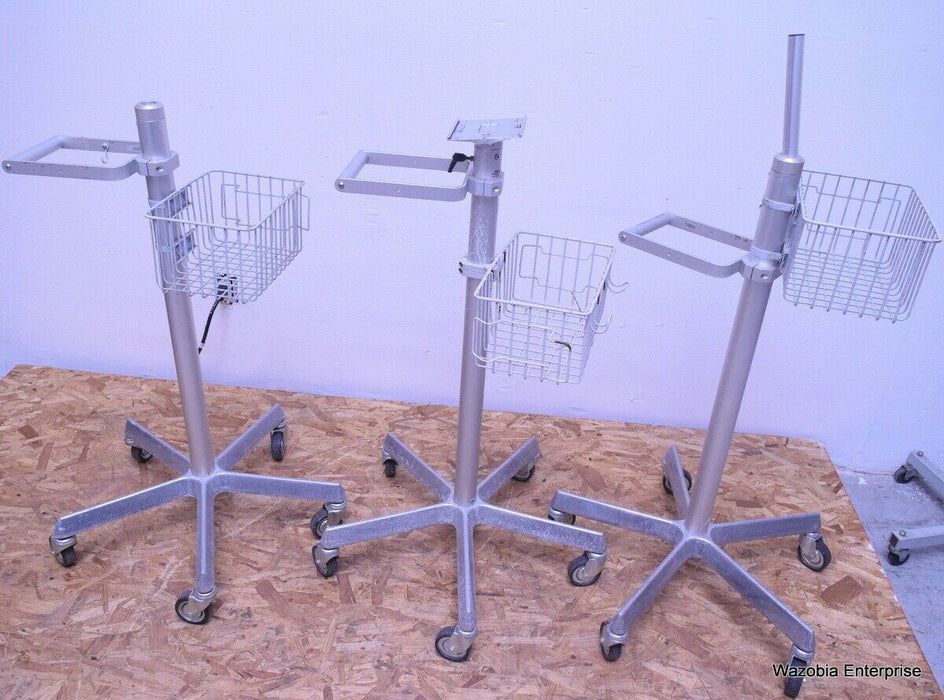 LOT OF 3  MEDICAL INSTRUMENTS STAND POLE ALARIS DINAMAP WELCH ALLYN