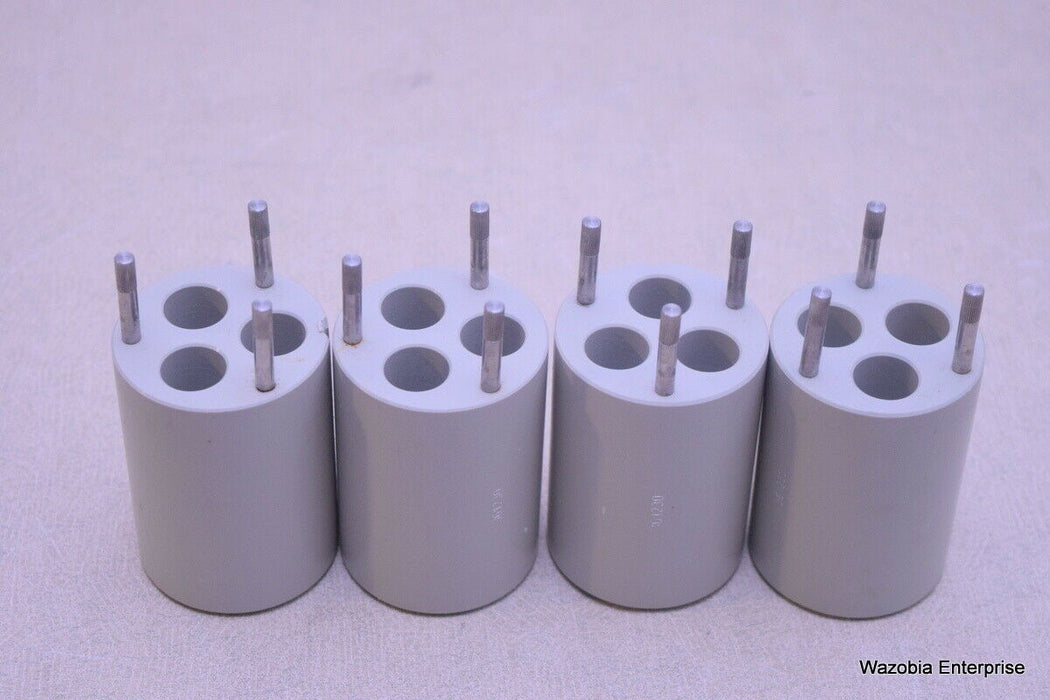 LOT OF 4 BECKMAN COULTER CENTRIFUGE SWING ROTOR ADAPTERS