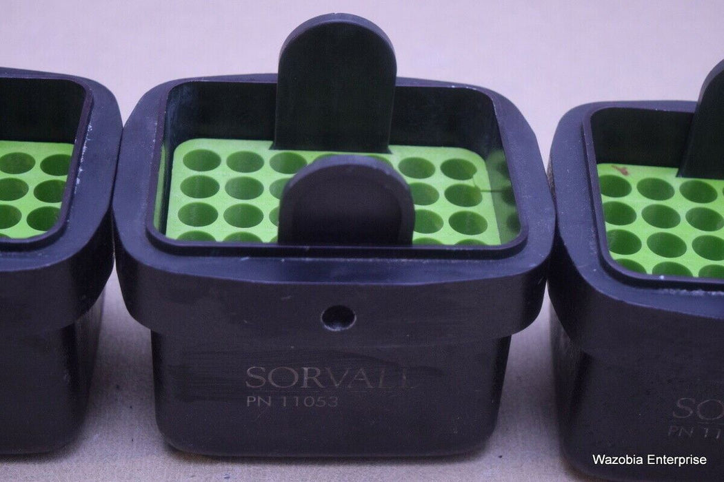 LOT OF 3 SORVALL CENTRIFUGE SWING ROTOR BUCKETS WITH ADAPTERS