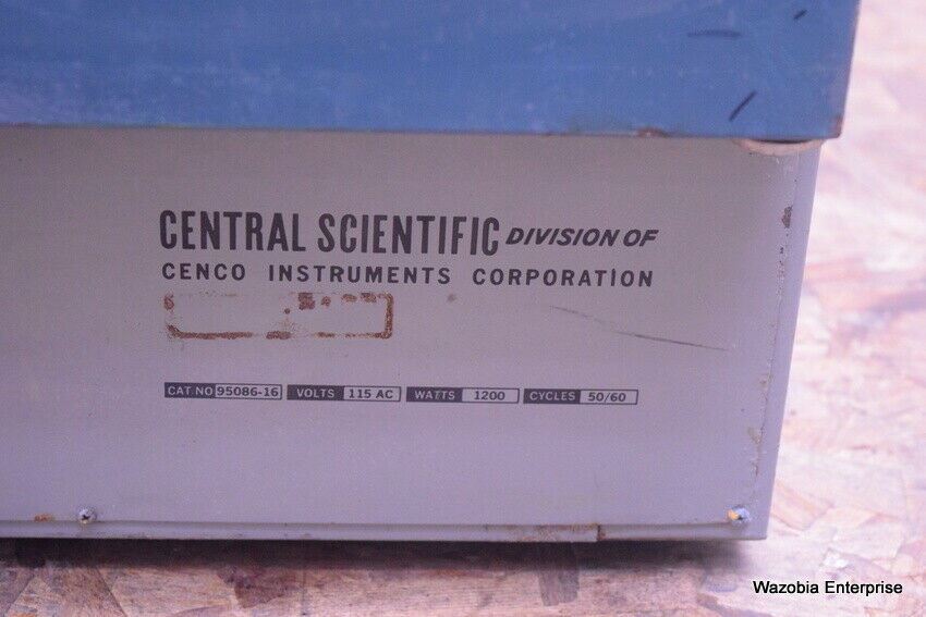 CENCO INSTRUMENT CENTRAL SCIENTIFIC OVEN