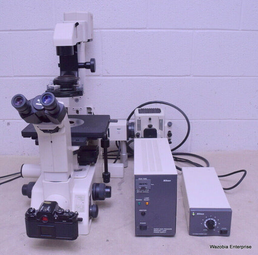 NIKON DIAPHOT 300 FLUORESCENCE PHASE CONTRAST INVERTED MICROSCOPE