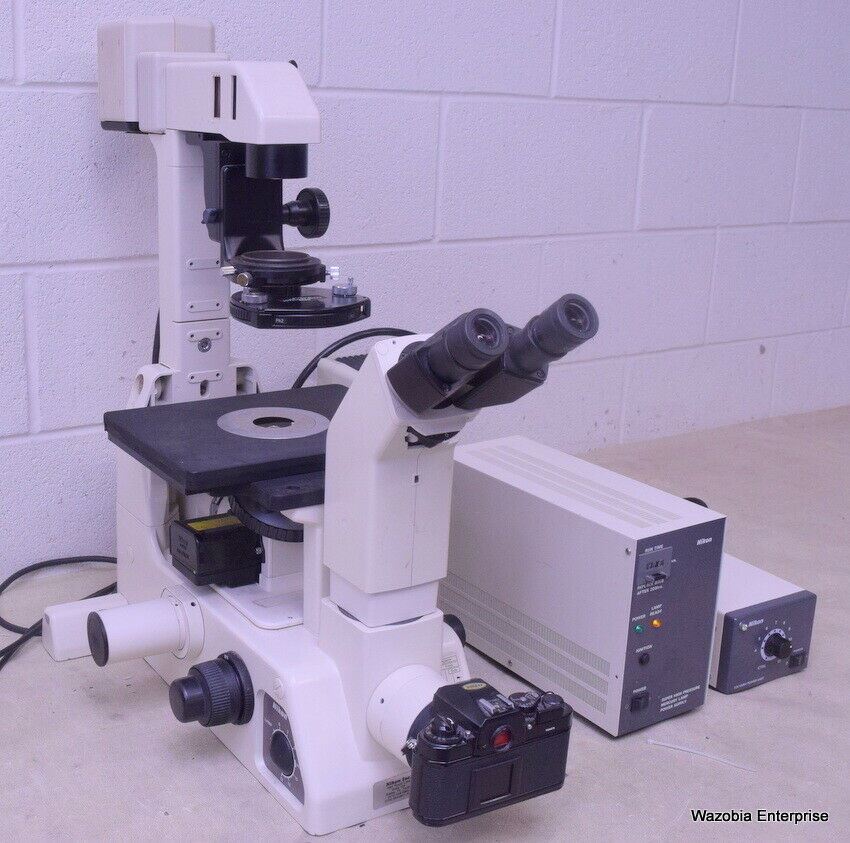 NIKON DIAPHOT 300 FLUORESCENCE PHASE CONTRAST INVERTED MICROSCOPE