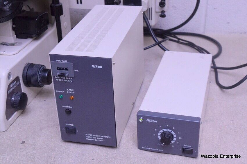 NIKON DIAPHOT 300 FLUORESCENCE PHASE CONTRAST INVERTED MICROSCOPE