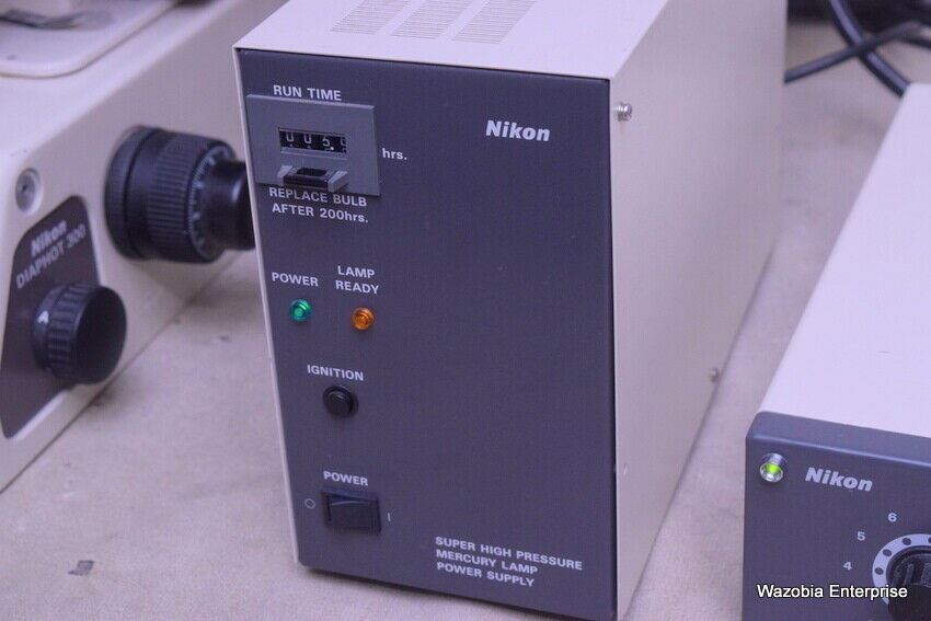 NIKON DIAPHOT 300 FLUORESCENCE PHASE CONTRAST INVERTED MICROSCOPE