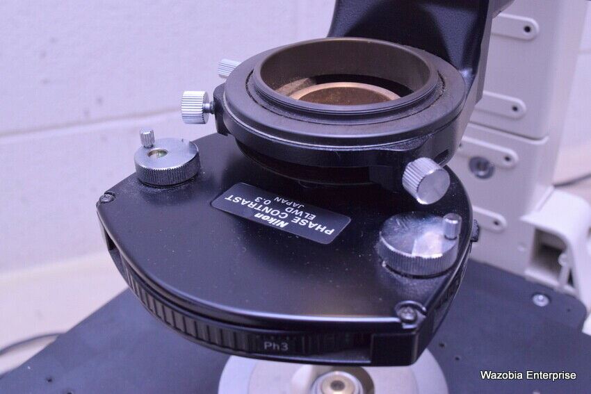 NIKON DIAPHOT 300 FLUORESCENCE PHASE CONTRAST INVERTED MICROSCOPE