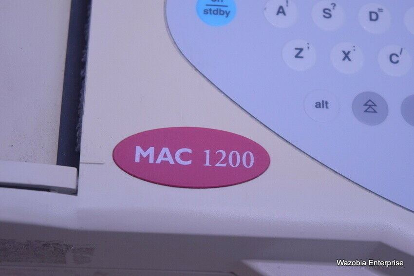 GE MEDICAL SYSTEMS MAC 1200 EKG ECG ELECTROCARDIOGRAPH UNIT