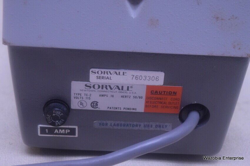 SORVALL TC-2 TISSUE SELECTOR SMITH AND FARQUHAR CHOPPER SECTIONER