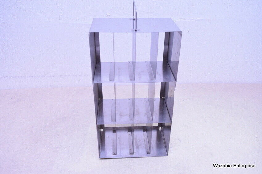 STAINLESS STEEL LABORATORY CRYO STORAGE FREEZER RACK CRYOGENIC	17’ x 5 ½  X 9