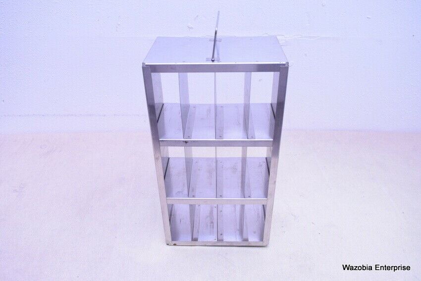 STAINLESS STEEL LABORATORY CRYO STORAGE FREEZER RACK CRYOGENIC	17’ x 5 ½  X 9