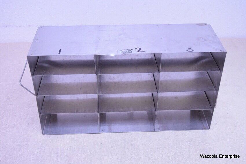 STAINLESS STEEL LABORATORY CRYO STORAGE FREEZER RACK CRYOGENIC	17’ x 5 ½  X 9