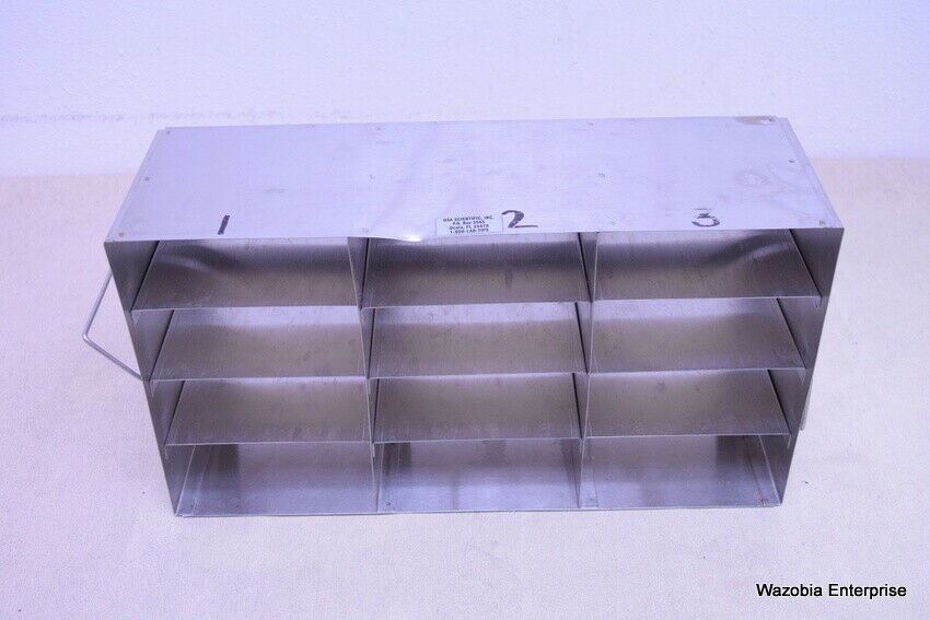 STAINLESS STEEL LABORATORY CRYO STORAGE FREEZER RACK CRYOGENIC	17’ x 5 ½  X 9