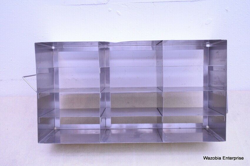 STAINLESS STEEL LABORATORY CRYO STORAGE FREEZER RACK CRYOGENIC	17’ x 5 ½  X 9