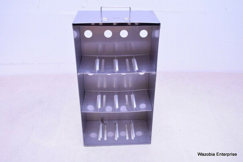 STAINLESS STEEL LABORATORY CRYO STORAGE FREEZER RACK CRYOGENIC	9 x 5 ½ x 17