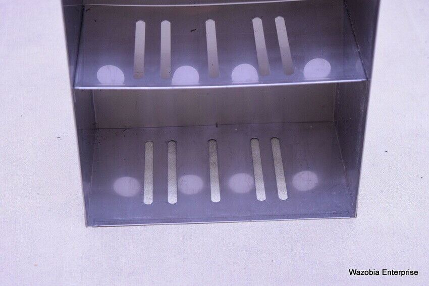 STAINLESS STEEL LABORATORY CRYO STORAGE FREEZER RACK CRYOGENIC	9 x 5 ½ x 17