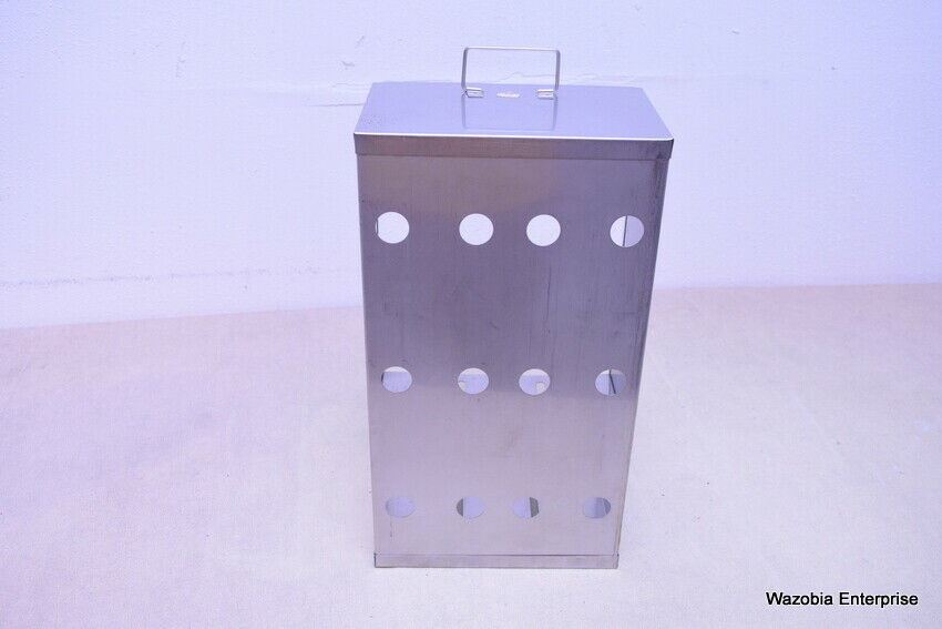 STAINLESS STEEL LABORATORY CRYO STORAGE FREEZER RACK CRYOGENIC	9 x 5 ½ x 17